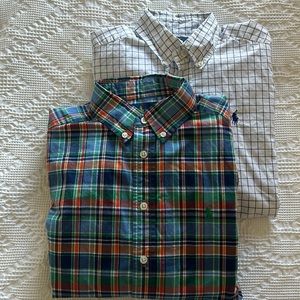 2 Ralph Lauren shirts size 8-10